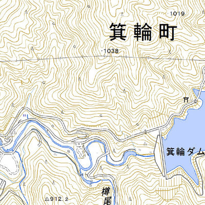 533870 辰野 （たつの Tatsuno）, 地形図