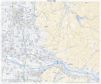 543612 丸岡 （まるおか Maruoka）, 地形図