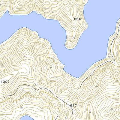 543617 御母衣 （みぼろ Miboro）, 地形図