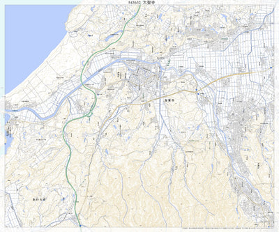 543632 大聖寺 （だいしょうじ Daishoji）, 地形図