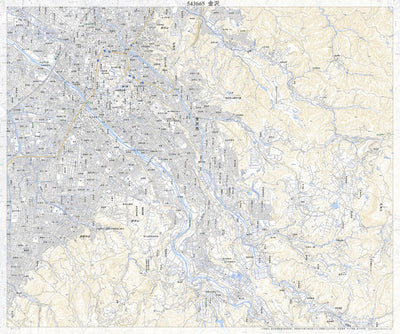543665 金沢 （かなざわ Kanazawa）, 地形図