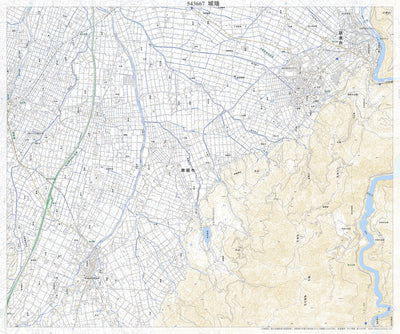 543667 城端 （じょうはな Johana）, 地形図