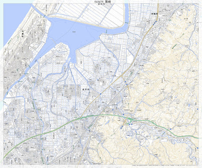 543675 粟崎 （あわがさき Awagasaki）, 地形図