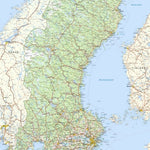 Sverigekartan Skala 1:1Milj