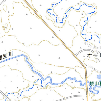 654415 虹別 （にじべつ Nijibetsu）, 地形図