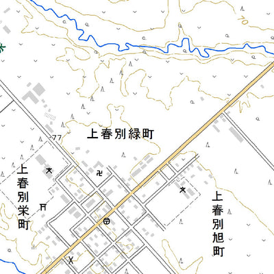 654417 上春別 （かみしゅんべつ Kamishumbetsu）, 地形図