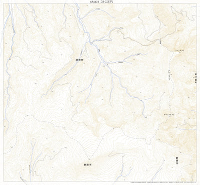 654421 コトニヌプリ （ことにぬぷり Kotoninupuri）, 地形図