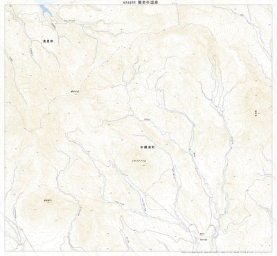 654435 養老牛温泉 （ようろううしおんせん Yoroushionsen）, 地形図