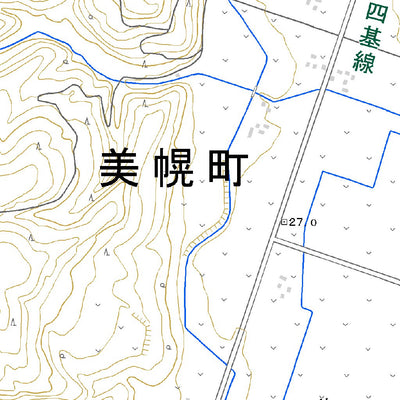 654450 美幌 （びほろ Bihoro）, 地形図