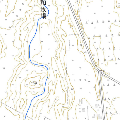 654463 小清水 （こしみず Koshimizu）, 地形図