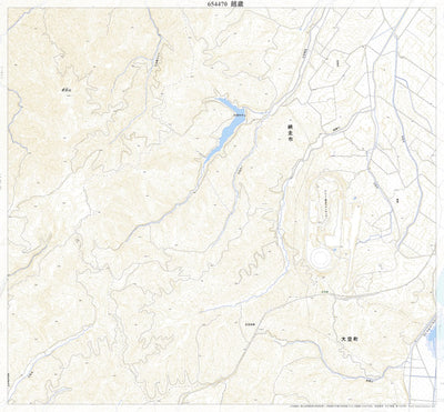 654470 越歳 （こしとし Koshitoshi）, 地形図