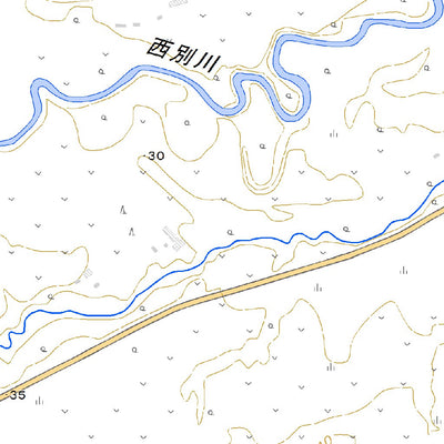 654500 豊原 （とよはら Toyohara）, 地形図