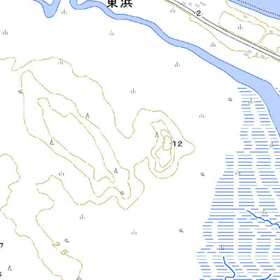 654531 標津 （しべつ Shibetsu）, 地形図