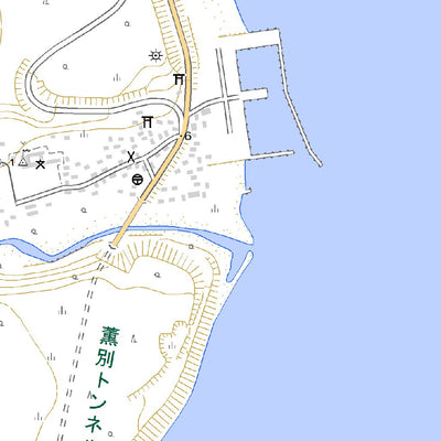 654550 薫別 （くんべつ Kumbetsu）, 地形図
