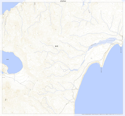654564 国後島（くなしりとう Kunashiritou）, 地形図