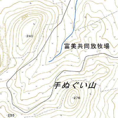 664313 上富美 （かみふみ Kamifumi）, 地形図