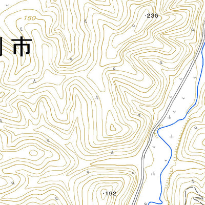 664331 中宇津々 （なかうつつ Nakautsutsu）, 地形図
