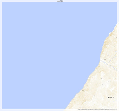 664526 国後島（くなしりとう Kunashiritou）, 地形図