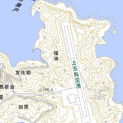 492941 頭ヶ島 （かしらがじま Kashiragajima）, 地形図