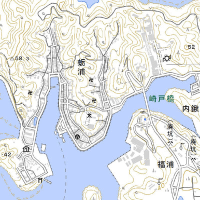 492944 蛎浦 （かきのうら Kakinora）, 地形図