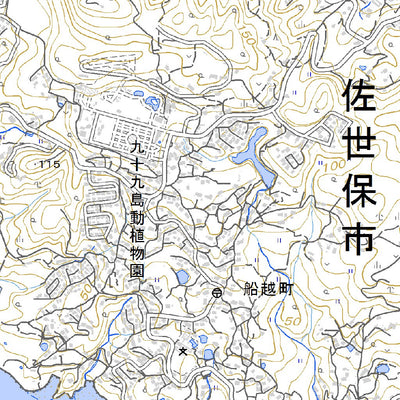 492955 佐世保南部 （させぼなんぶ Sasebonambu）, 地形図