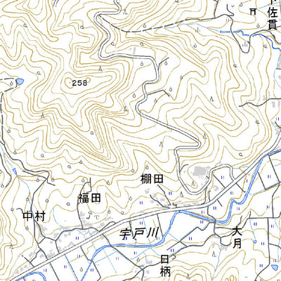533401 用瀬 （もちがせ Mochigase）, 地形図