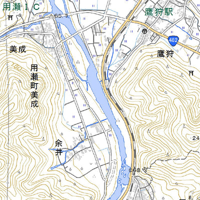 533401 用瀬 （もちがせ Mochigase）, 地形図