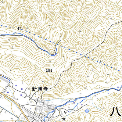 533402 因幡郡家 （いなばこおげ Inabakoge）, 地形図
