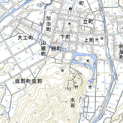 533410 鹿野 （しかの Shikano）, 地形図