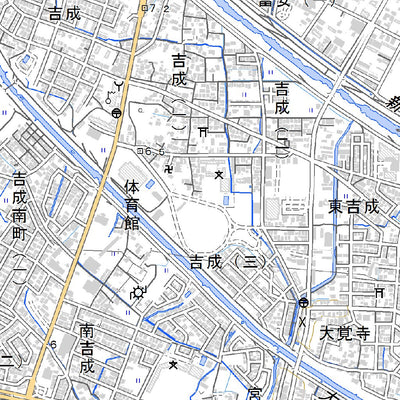 533411 鳥取南部 （とっとりなんぶ Tottorinambu）, 地形図