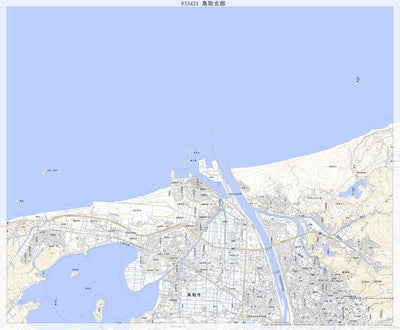 533421 鳥取北部 （とっとりほくぶ Tottorihokubu）, 地形図