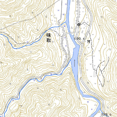 533424 味取 （みどり Midori）, 地形図