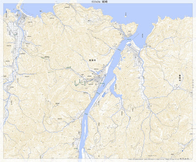 533436 城崎 （きのさき Kinosaki）, 地形図