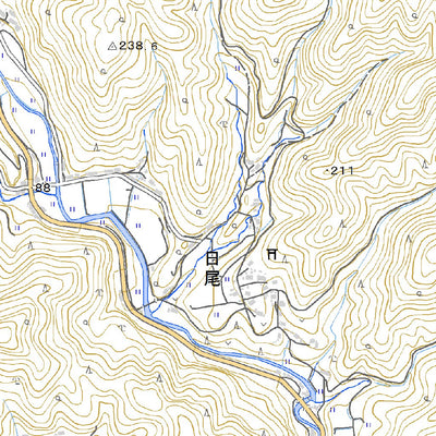 533500 三岳山 （みたけやま Mitakeyama）, 地形図