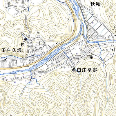 533505 久坂 （ひささか Hisasaka）, 地形図