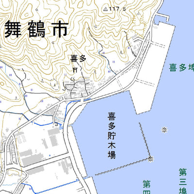 533512 西舞鶴 （にしまいづる Nishimaizuru）, 地形図