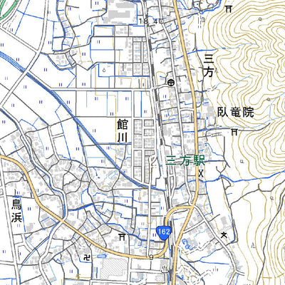 533527 三方 （みかた Mikata）, 地形図