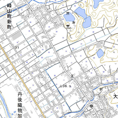 533530 峰山 （みねやま Mineyama）, 地形図