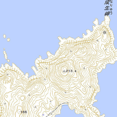 533533 成生岬 （なりゅうざき Naryuzaki）, 地形図