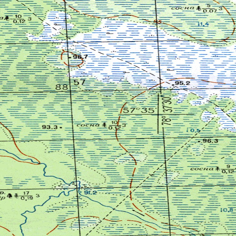 Soviet Genshtab: o44-086-1 Map by Avenza Systems Inc. | Avenza Maps