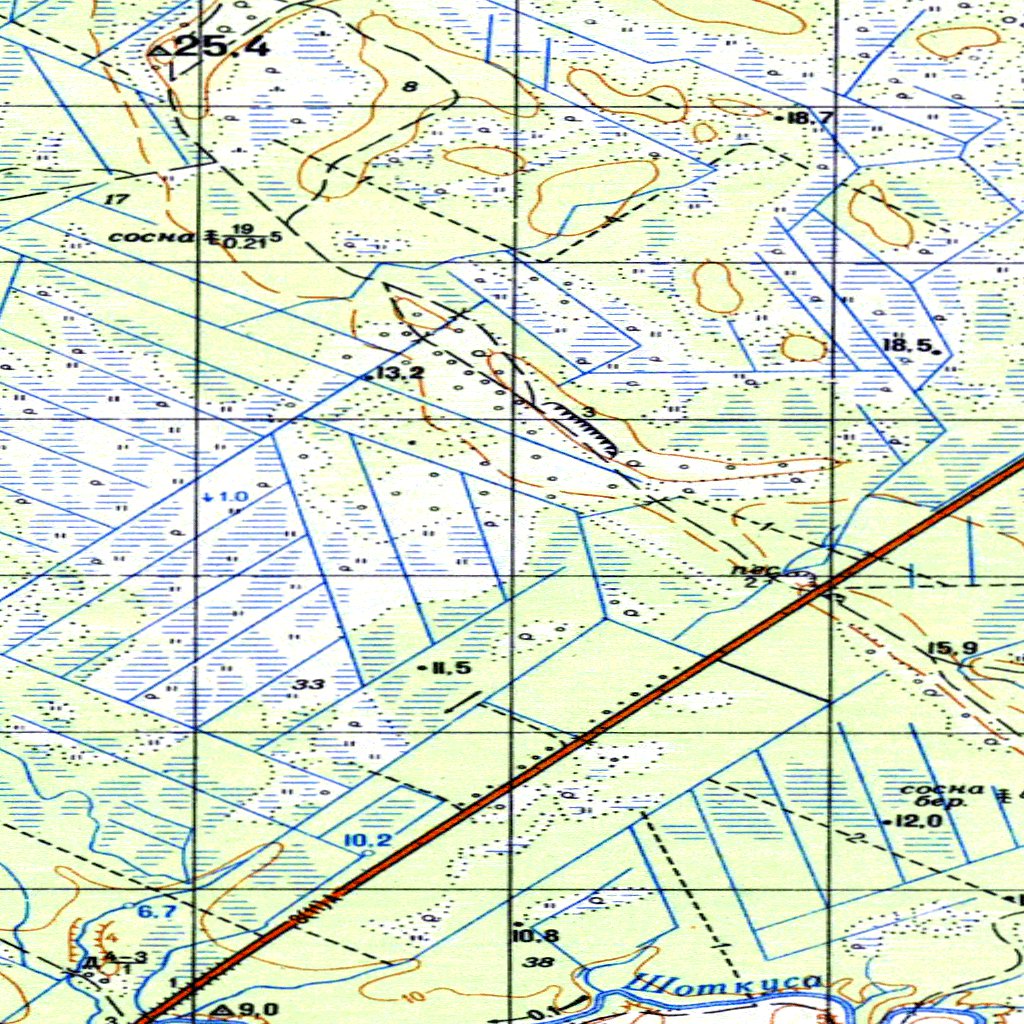 Soviet Genshtab: p36-127-1_2 Map by Avenza Systems Inc. | Avenza Maps