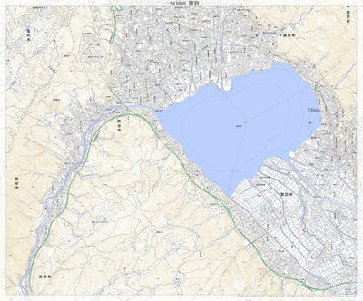 543800 諏訪 （すわ Suwa）, 地形図