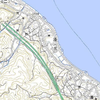 543800 諏訪 （すわ Suwa）, 地形図