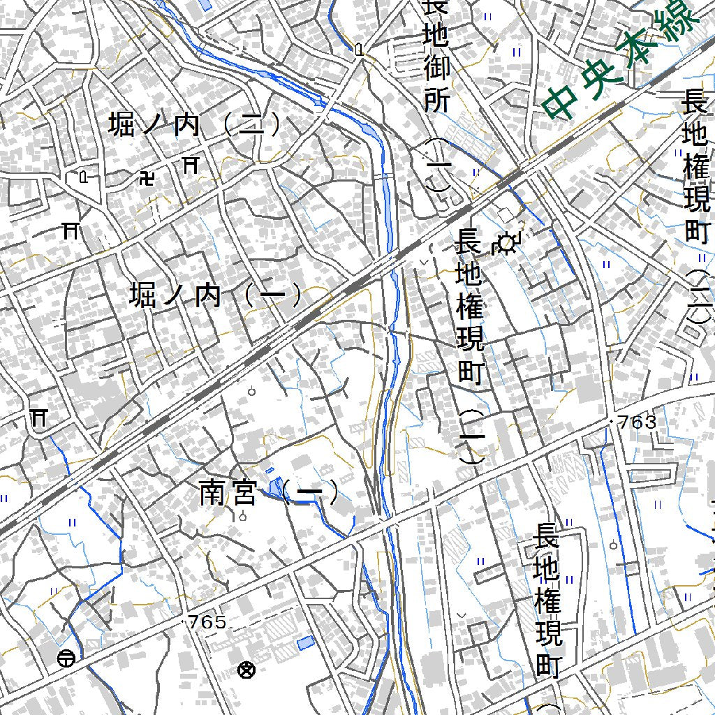 543800 諏訪 （すわ Suwa）, 地形図 Map by Pacific Spatial Solutions