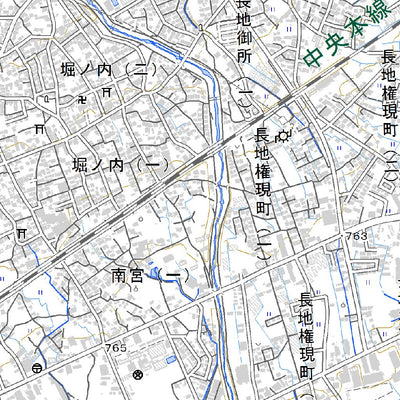 543800 諏訪 （すわ Suwa）, 地形図