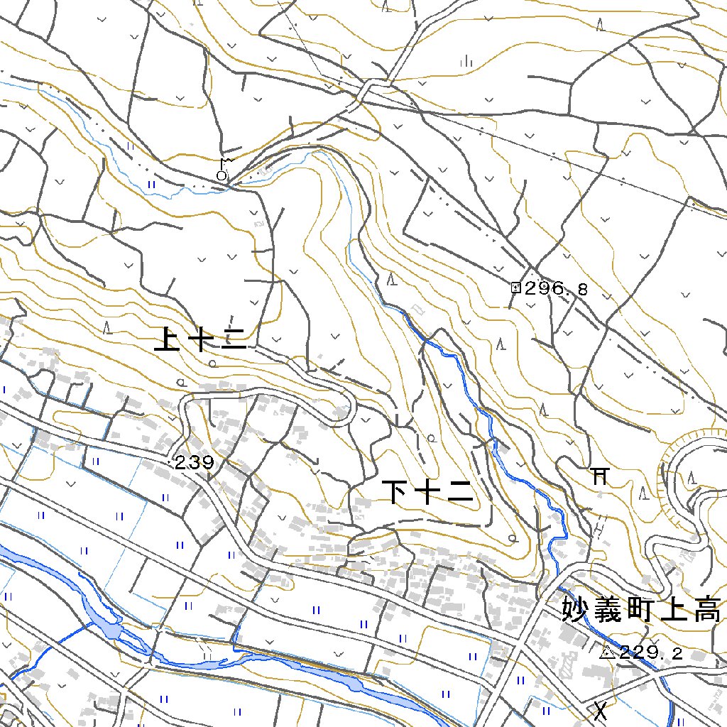543836 松井田 （まついだ Matsuida）, 地形図 Map by Pacific Spatial