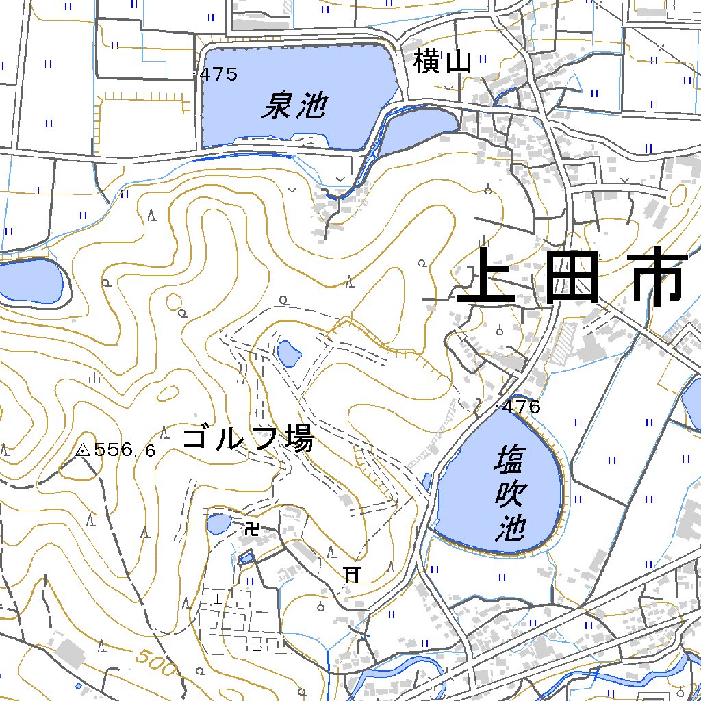 543841 別所温泉 （べっしょおんせん Besshonsen）, 地形図 Map by 