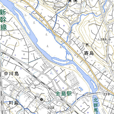 543867 金井 （かない Kanai）, 地形図