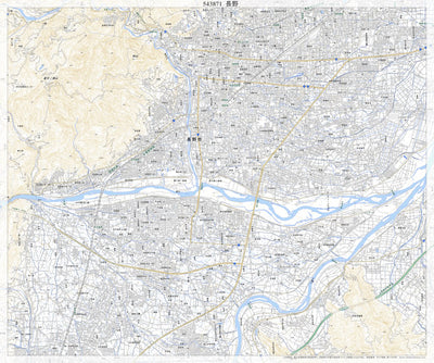 543871 長野 （ながの Nagano）, 地形図
