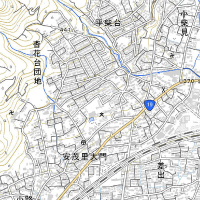 543871 長野 （ながの Nagano）, 地形図
